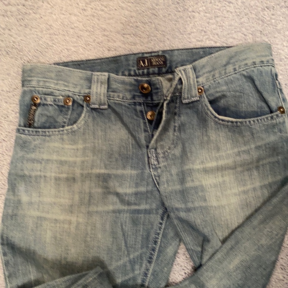 Armani Jeans Low Rise Lighter Wash Size 27 - Excellent